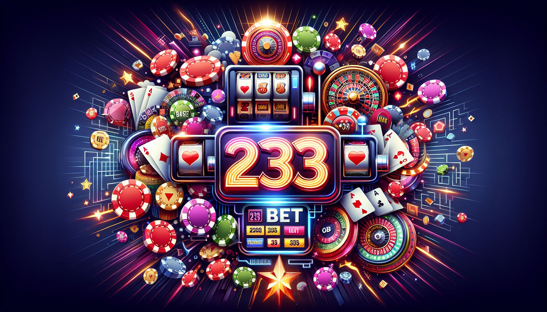 Premium 2333bet casino lobby view with vibrant game icons and live table highlights