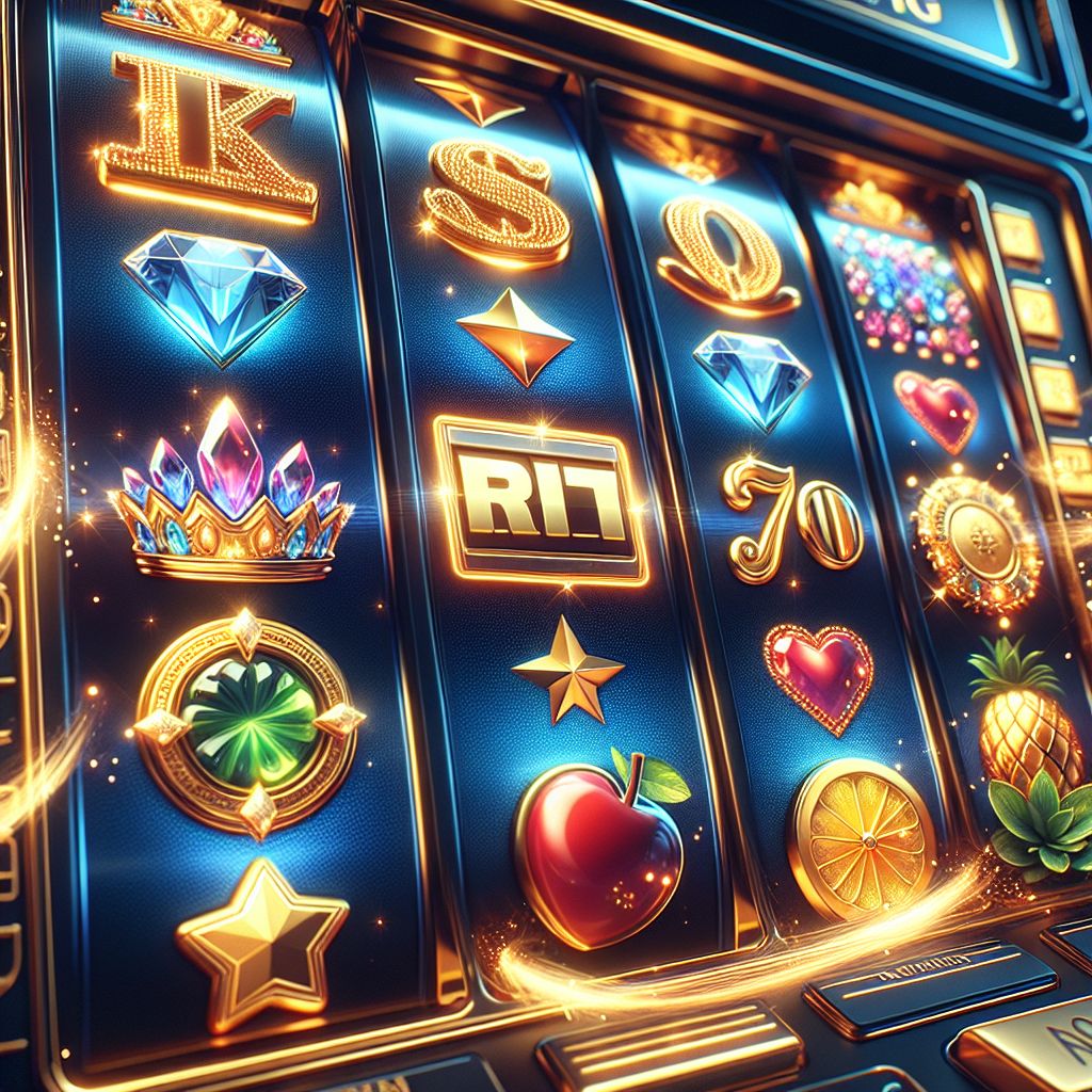 Detailed slot game display with glowing symbols, crisp animations, and a premium digital casino look